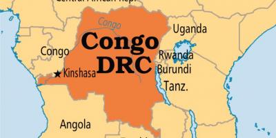 Zemljevid dr kongo